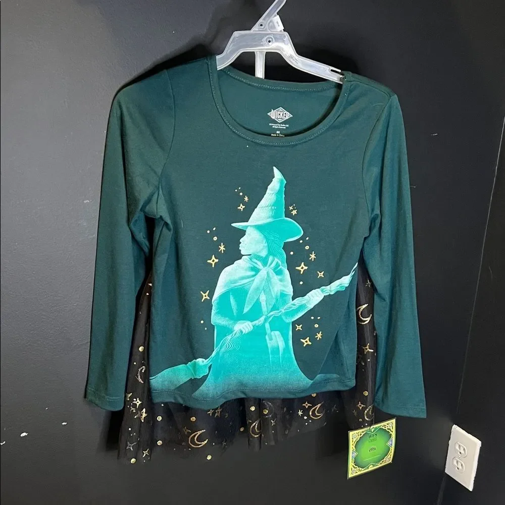 NWT Girls Wicked Movie Elphaba 2-Piece Tutu Set - Universal Studios
